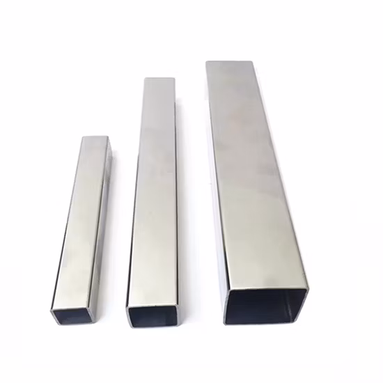 ASTM Redondo/Quadrado Ss 201 304 316 310S 309S 409 904 430 6061 Escovado/Espelho Polido Sem Costura/Aço Inoxidável Soldado/Alumínio/Carbono/Tubo Galvanizado Preço do Tubo
