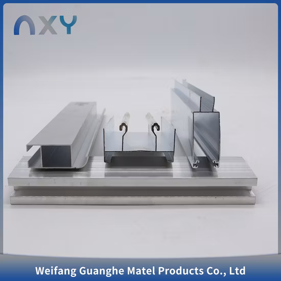 Extrusão de alumínio dourada pequena leve para barra georgiana