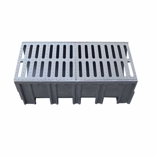 En124 Resina/Plástico SMC Composite Drain Drainage Channel U Grade de Trincheira