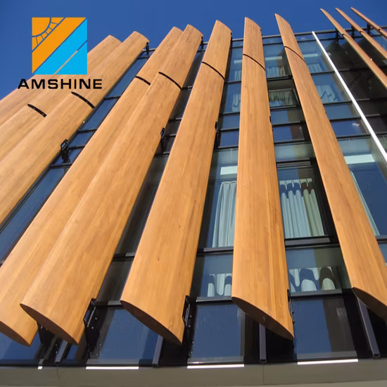 Grelhas solares externas de alumínio para fachadas de prédios